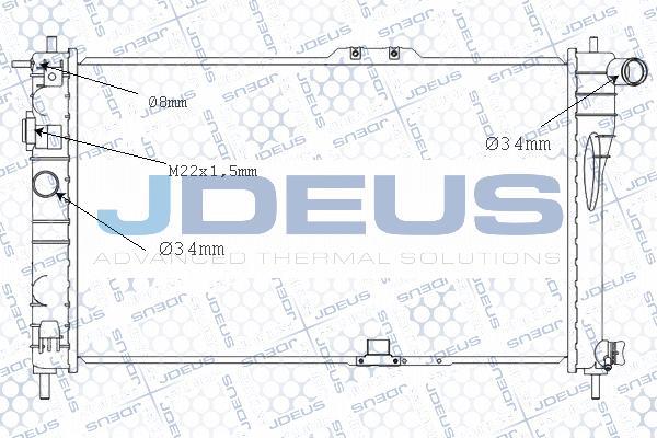 Jdeus M-0560230 - Radiateur, refroidissement du moteur cwaw.fr