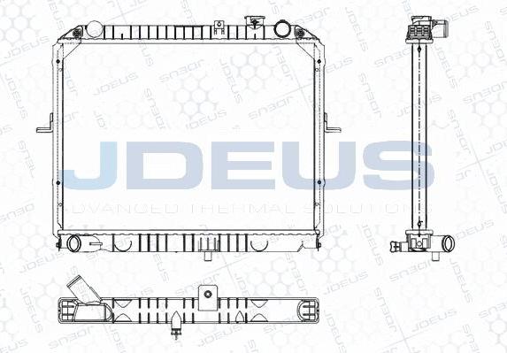 Jdeus M-0650040 - Radiateur, refroidissement du moteur cwaw.fr