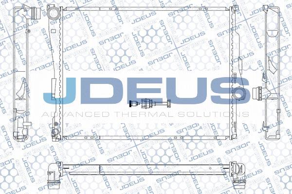 Jdeus M-0050760 - Radiateur, refroidissement du moteur cwaw.fr