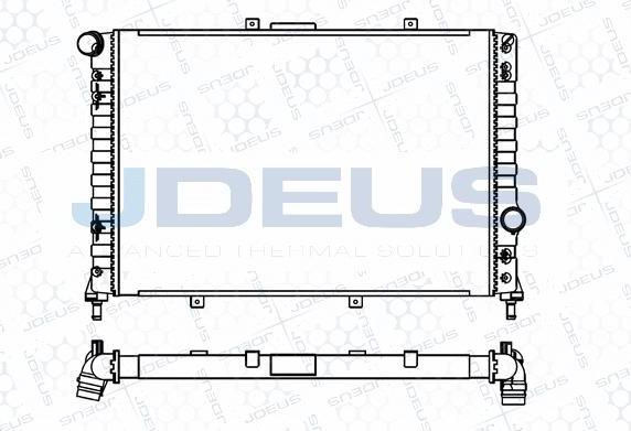 Jdeus M-0000180 - Radiateur, refroidissement du moteur cwaw.fr