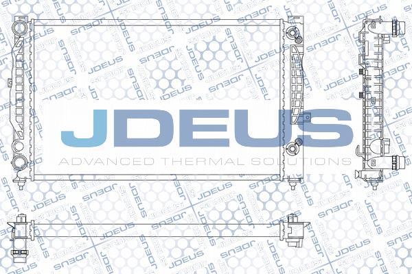 Jdeus M-0010170 - Radiateur, refroidissement du moteur cwaw.fr