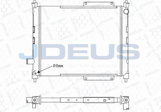 Jdeus M-0020361 - Radiateur, refroidissement du moteur cwaw.fr