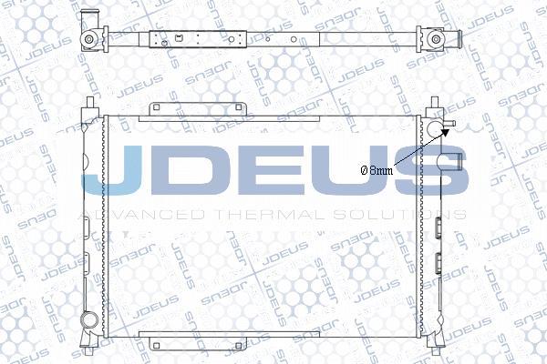 Jdeus M-0020371 - Radiateur, refroidissement du moteur cwaw.fr