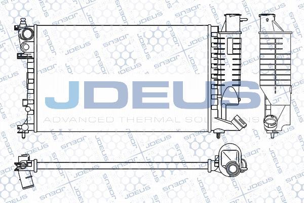 Jdeus M-0070410 - Radiateur, refroidissement du moteur cwaw.fr