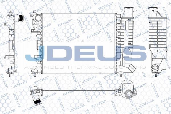 Jdeus M-0070670 - Radiateur, refroidissement du moteur cwaw.fr