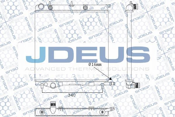 Jdeus M-0070090 - Radiateur, refroidissement du moteur cwaw.fr