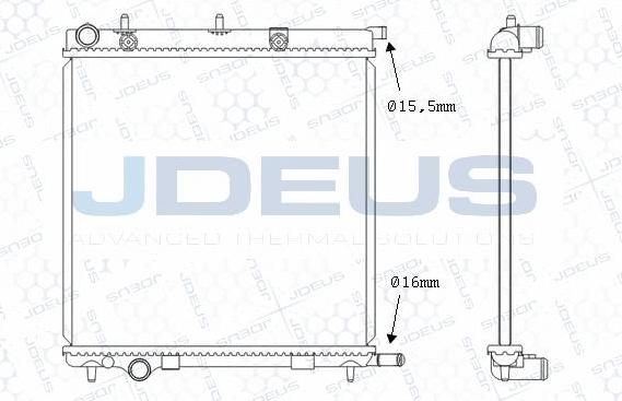 Jdeus M-0070091 - Radiateur, refroidissement du moteur cwaw.fr