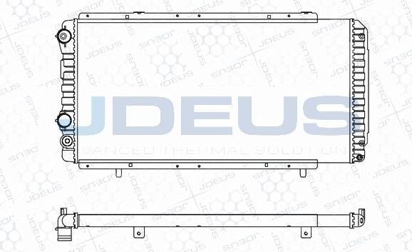 Jdeus M-0070050 - Radiateur, refroidissement du moteur cwaw.fr