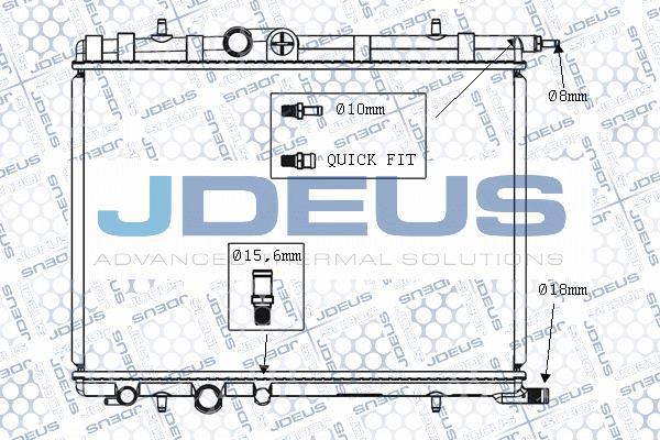 Jdeus M-0070140 - Radiateur, refroidissement du moteur cwaw.fr