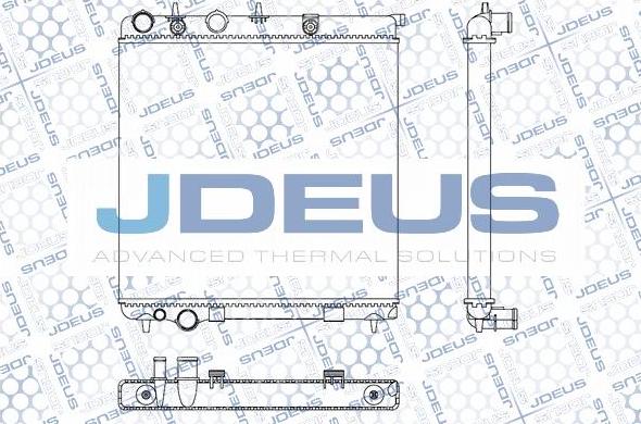 Jdeus M-0070110 - Radiateur, refroidissement du moteur cwaw.fr