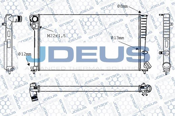 Jdeus M-0070130 - Radiateur, refroidissement du moteur cwaw.fr