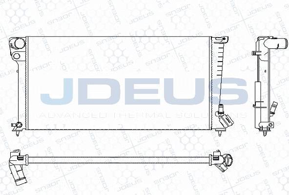 Jdeus M-0070200 - Radiateur, refroidissement du moteur cwaw.fr