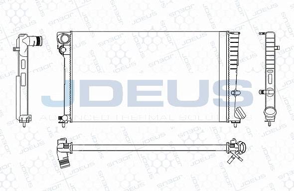 Jdeus M-0070210 - Radiateur, refroidissement du moteur cwaw.fr