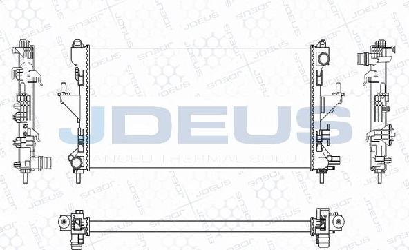 Jdeus M-0070230 - Radiateur, refroidissement du moteur cwaw.fr