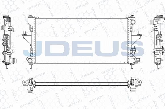 Jdeus M-0070220 - Radiateur, refroidissement du moteur cwaw.fr