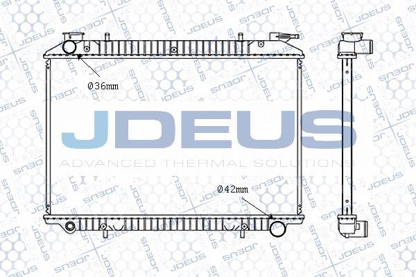 Jdeus M-0190820 - Radiateur, refroidissement du moteur cwaw.fr