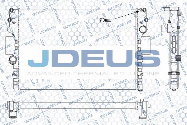 Jdeus M-0140041 - Radiateur, refroidissement du moteur cwaw.fr