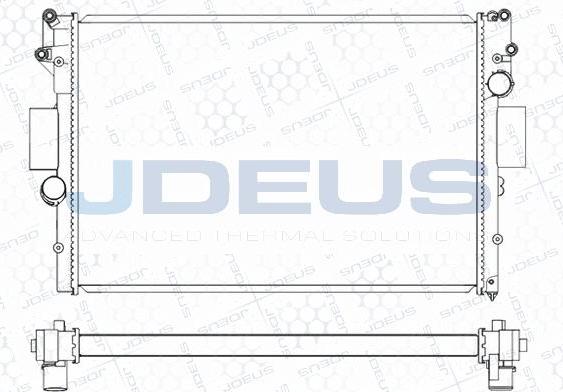 Jdeus M-0140061 - Radiateur, refroidissement du moteur cwaw.fr