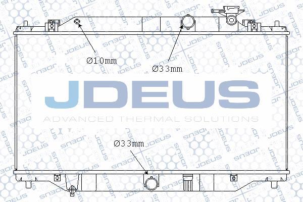 Jdeus M-0160420 - Radiateur, refroidissement du moteur cwaw.fr