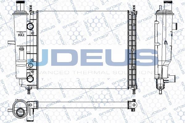 Jdeus M-0110490 - Radiateur, refroidissement du moteur cwaw.fr