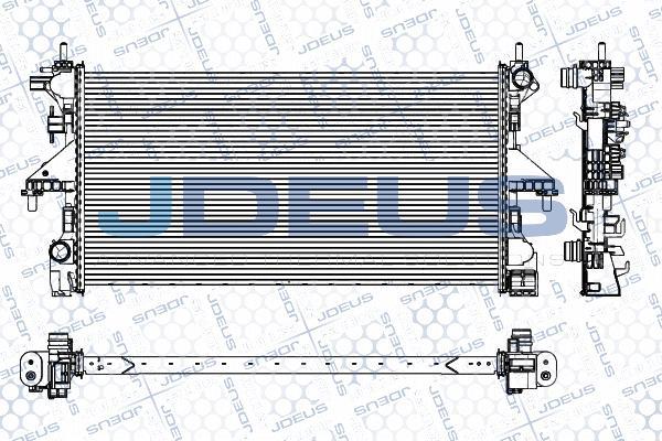 Jdeus M-0111500 - Radiateur, refroidissement du moteur cwaw.fr