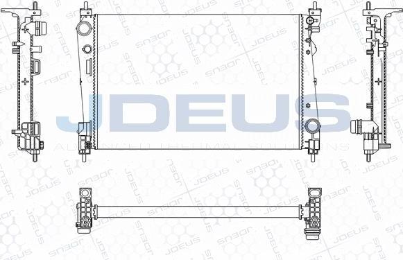 Jdeus M-011116A - Radiateur, refroidissement du moteur cwaw.fr