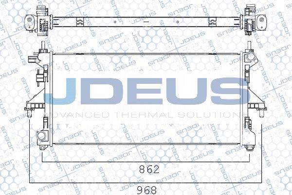 Jdeus M-011121A - Radiateur, refroidissement du moteur cwaw.fr