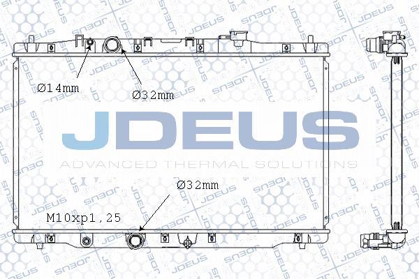 Jdeus M-0130440 - Radiateur, refroidissement du moteur cwaw.fr