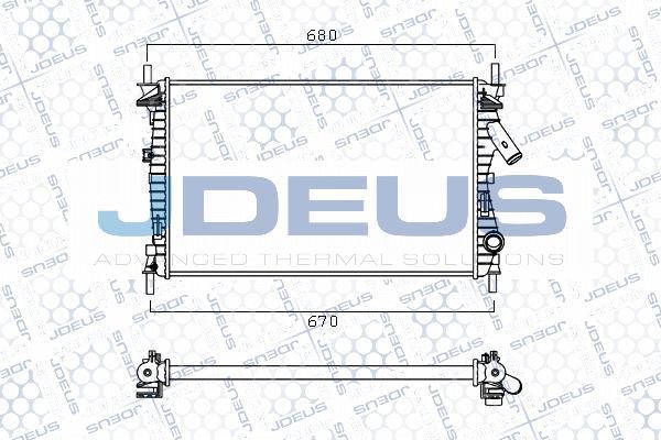 Jdeus M-0120270 - Radiateur, refroidissement du moteur cwaw.fr