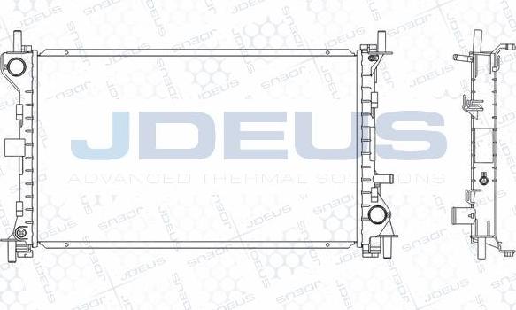 Jdeus M-0121060 - Radiateur, refroidissement du moteur cwaw.fr