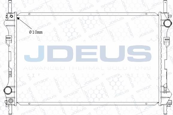 Jdeus M-0121010 - Radiateur, refroidissement du moteur cwaw.fr