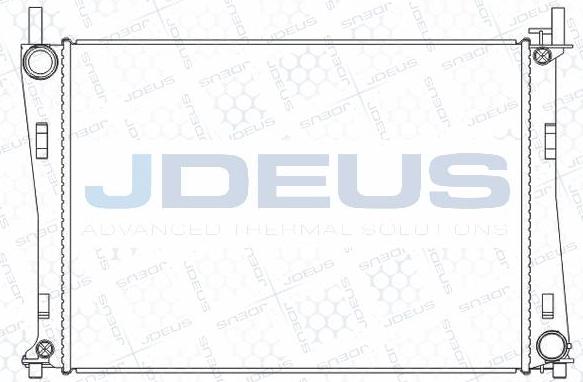 Jdeus M-0121070 - Radiateur, refroidissement du moteur cwaw.fr