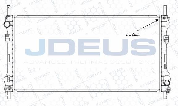 Jdeus M-0121110 - Radiateur, refroidissement du moteur cwaw.fr