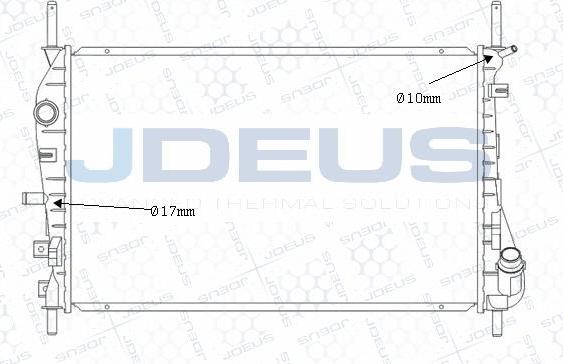 Jdeus M-0121130 - Radiateur, refroidissement du moteur cwaw.fr