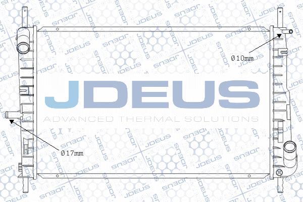 Jdeus M-0121120 - Radiateur, refroidissement du moteur cwaw.fr