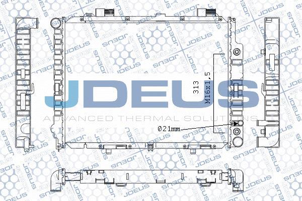 Jdeus M-0170650 - Radiateur, refroidissement du moteur cwaw.fr