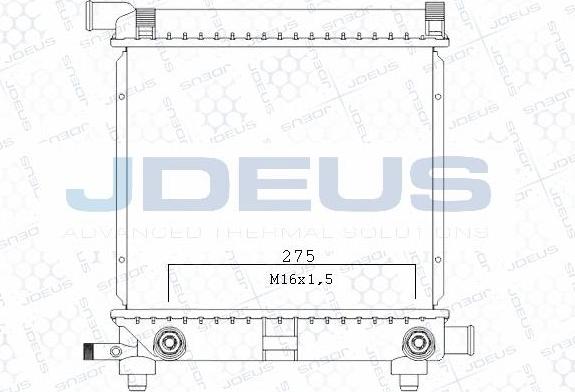 Jdeus M-0170140 - Radiateur, refroidissement du moteur cwaw.fr