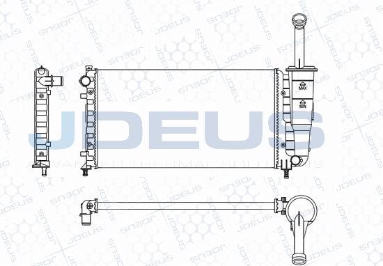 Jdeus M-036012A - Radiateur, refroidissement du moteur cwaw.fr