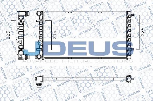 Jdeus M-0300700 - Radiateur, refroidissement du moteur cwaw.fr