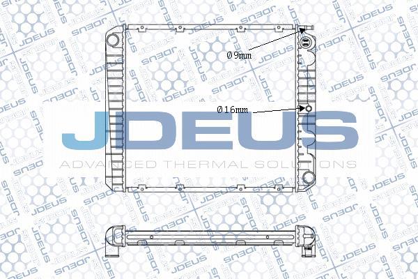 Jdeus M-0310210 - Radiateur, refroidissement du moteur cwaw.fr