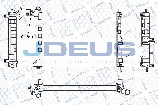 Jdeus M-020050A - Radiateur, refroidissement du moteur cwaw.fr