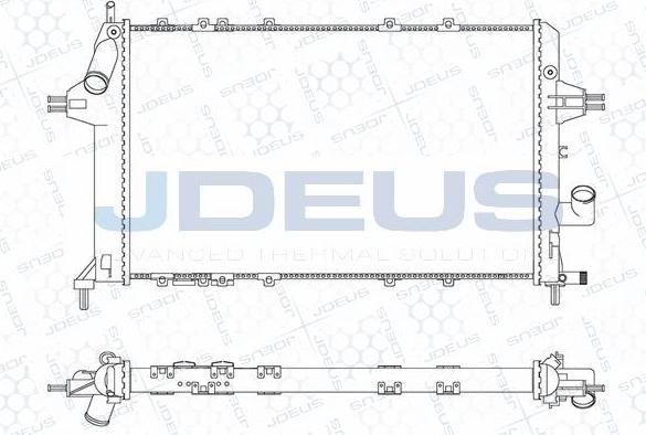 Jdeus M-0200800 - Radiateur, refroidissement du moteur cwaw.fr