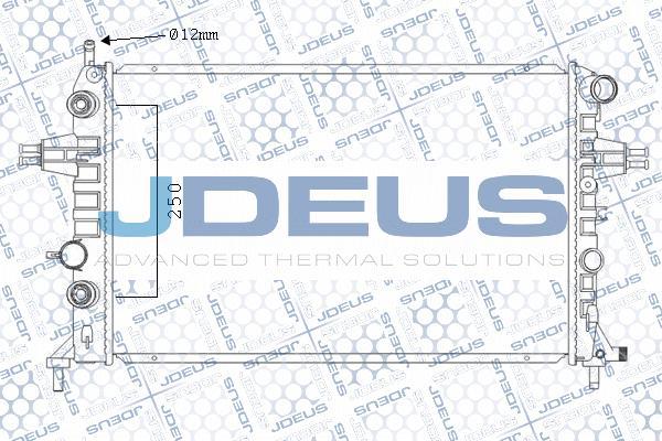 Jdeus M-0200810 - Radiateur, refroidissement du moteur cwaw.fr