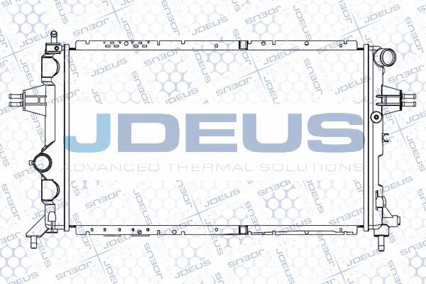 Jdeus M-0200820 - Radiateur, refroidissement du moteur cwaw.fr