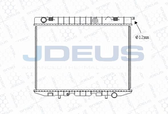 Jdeus M-0200250 - Radiateur, refroidissement du moteur cwaw.fr