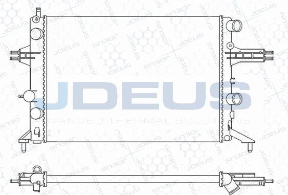 Jdeus M-0200740 - Radiateur, refroidissement du moteur cwaw.fr