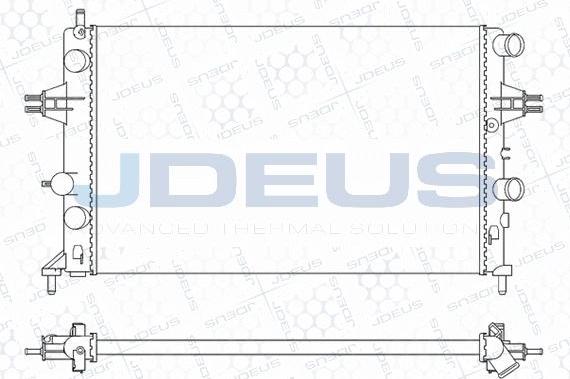 Jdeus M-0200750 - Radiateur, refroidissement du moteur cwaw.fr