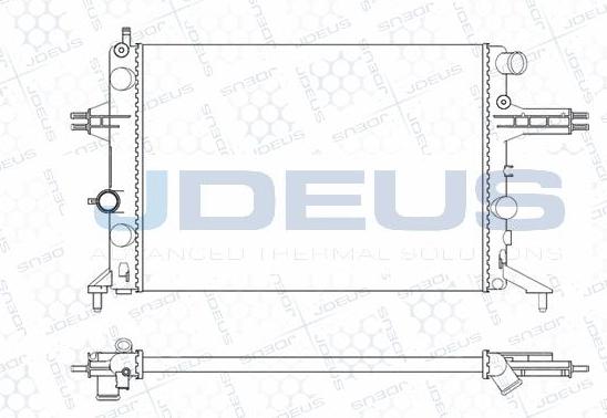 Jdeus M-0200760 - Radiateur, refroidissement du moteur cwaw.fr