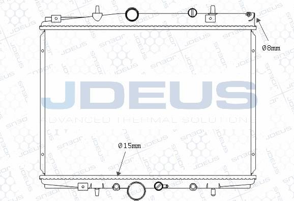 Jdeus M-0210420 - Radiateur, refroidissement du moteur cwaw.fr