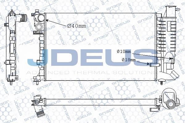 Jdeus M-021055A - Radiateur, refroidissement du moteur cwaw.fr